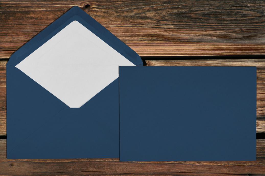 Briefhüllen mit Seidenfutter C5 157x225 mm Nassklebend Jeans gerippt 100 g/qm